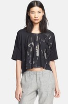 Thumbnail for your product : Rag and Bone 3856 rag & bone/JEAN 'Noah' Graphic Oversized Crop Tee