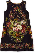 Thumbnail for your product : Dolce & Gabbana Rose Tapestry-Print Shift Dress, Girls' 8-12