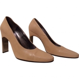 Thumbnail for your product : Charles Jourdan Beige Leather Heels