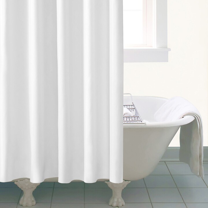 Dunelm Ceramic Extra Long White Shower Curtain White ShopStyle