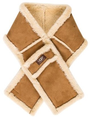UGG Suede Shearling Scarf