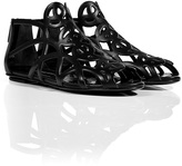 Thumbnail for your product : Ralph Lauren Collection Black Leather Flats