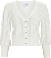 Thumbnail for your product : Intermix Gretchen Cropped Pointelle Cardigan