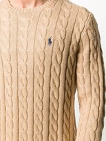 Thumbnail for your product : Polo Ralph Lauren Logo Cable-Knit Jumper