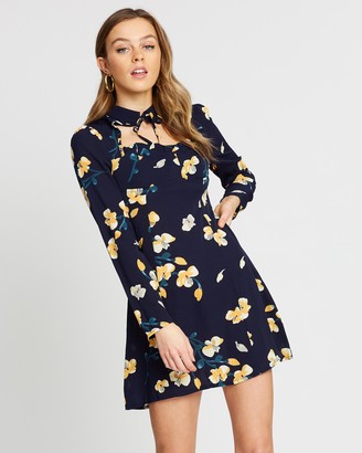 Missguided Floral Open Front Mini Dress