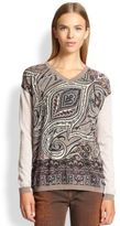 Thumbnail for your product : Etro Paisley V-Neck Sweater