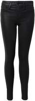 Thumbnail for your product : DSTLD High Waisted Skinny Jeans in Black Coated Powerstretch