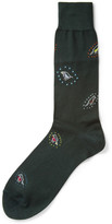 Thumbnail for your product : Paul Smith Bird-Patterned Cotton-Blend Socks