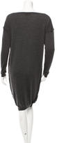 Thumbnail for your product : Lanvin Lace-Accented Wool Dress