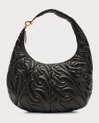 Rebecca Minkoff Chain-Quilt Leather Hobo Bag