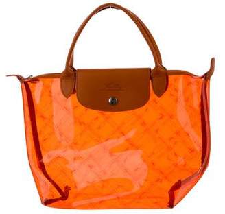 Longchamp Leather-Trimmed PVC Tote
