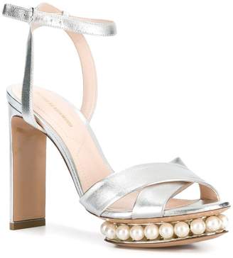 Nicholas Kirkwood Casati pearl platform sandals