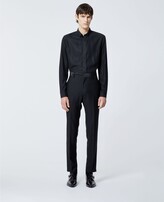 Thumbnail for your product : The Kooples Fitted black dinner trousers in wool