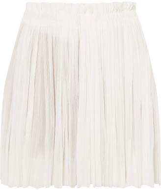 Elena Makri - Antigone Pleated Silk-tulle Mini Skirt - White
