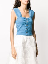 Thumbnail for your product : Pinko Button Front Cropped Camisole