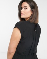 Thumbnail for your product : Only Curve wrap jumpsuit in black