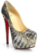 Thumbnail for your product : Christian Louboutin Daffodile Glitter Sirene Pumps