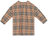 Thumbnail for your product : Burberry Children Icon Stripe and Vintage check blouse