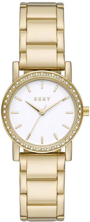 DKNY Women's Soho Gold-Tone Stainless Steel Bracelet Watch 29mm - ShopStyle