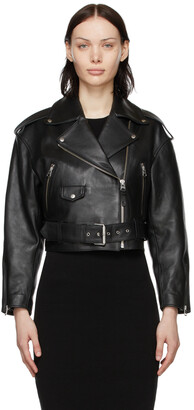 Mackage Black Leather Xenia Jacket