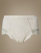Thumbnail for your product : Marks and Spencer Firm Control Floral Lace Full Briefs