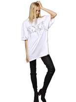 Thumbnail for your product : Maison Martin Margiela 7812 Bustier Printed Cotton Jersey T-Shirt