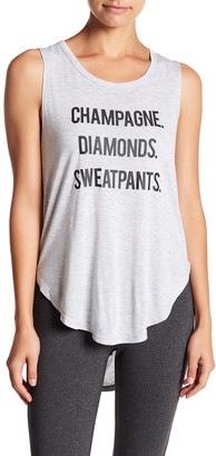 Betsey Johnson Front Graphic Print Tank Top