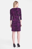 Thumbnail for your product : Tahari Embellished Print Jersey A-Line Dress