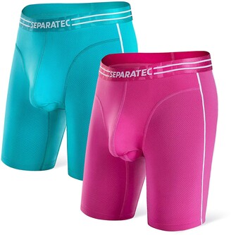 Separatec Men's 3 Pack Sport Performance Dual Pouch Boxer Briefs Underwear  - - Large - ShopStyle