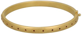 Adore Adorn Jewelry Sophie Round Bangle Red Garnet & Gold