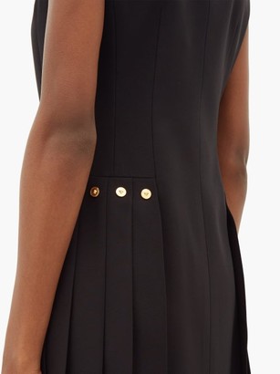 Versace Double-breasted Crepe Tuxedo Mini Dress - Black
