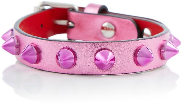 Black Hematite Pearl and Pink Crystal and Silver 925 Pink Leather Bracelet CRY 8155 T CRY 8155 T Blue Pearls