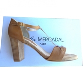 Thumbnail for your product : Atelier Mercadal Beige Leather Sandals
