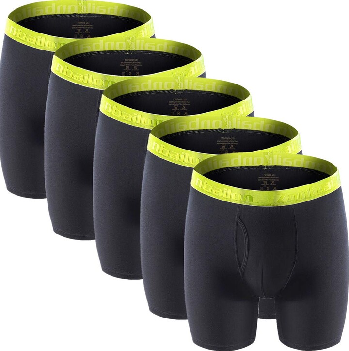 ZONBAILON Mens Underwear Bamboo Big and Tall Long Leg Boxer Briefs Men
