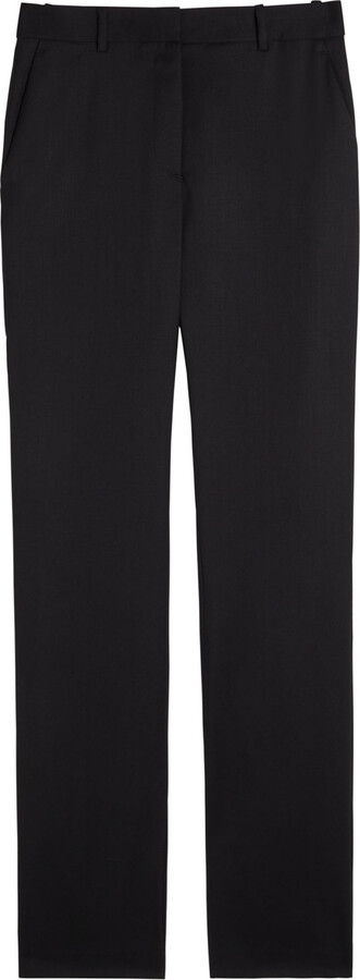 Heirlome Alba Flared-leg Stretch-wool Trousers