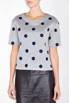 Thumbnail for your product : Vanessa Bruno Begawan Jersey Dot Top