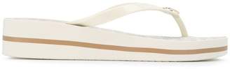 Michael Kors Collection Bedford stripe flip flops