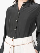 Thumbnail for your product : Alysi Long-Sleeve Silk Shirt
