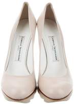 Thumbnail for your product : Camilla Skovgaard Leather Round-Toe Pumps