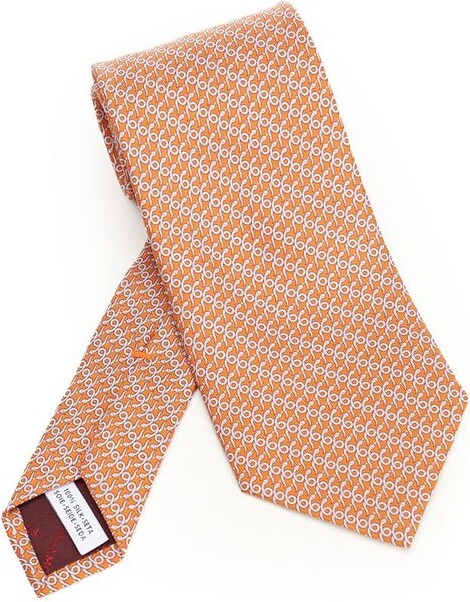 Ferragamo Pattern-Printed Pointed-Tip Tie