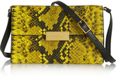 Thumbnail for your product : Stella McCartney Beckett mini snake-effect faux leather shoulder bag