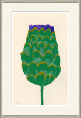 Soicher Marin 'Thistle' by Susan Hable - Picture Frame Painting on Paper