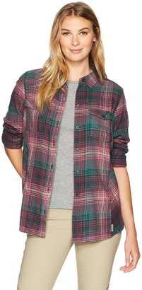 Wolverine Women's Autumn Long Sleeve Two-Sided Brushed Flannel Shirt