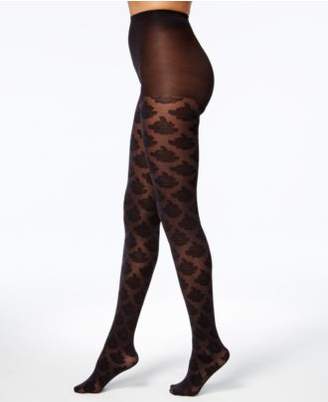 Hue Women's Rose-Pattern Control-Top Tights