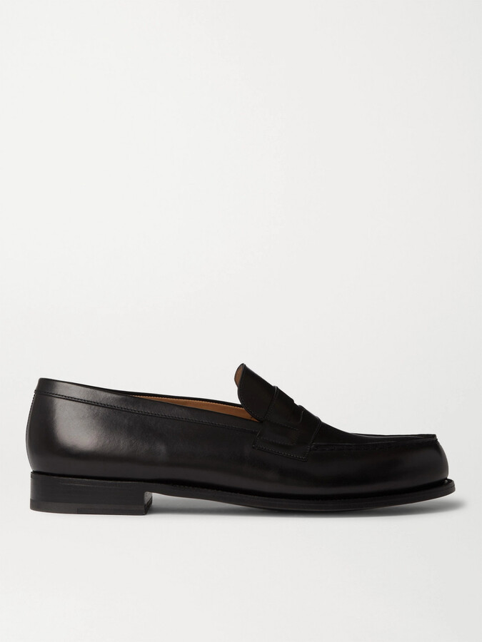 JM WESTON 180 Moccasin Leather Loafers