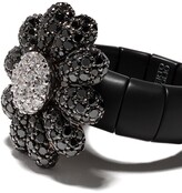 Thumbnail for your product : Roberto Demeglio 18kt White And Black Gold Flower Diamond Ring