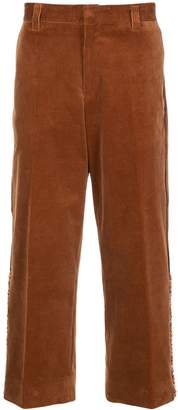 Coohem tweed side panel cropped trousers