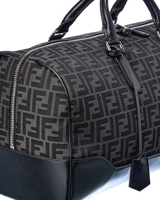 Fendi Medium Ff Canvas & Leather Duffel Bag