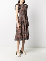 Thumbnail for your product : Ulla Johnson Ruffle-Detail Tie-Fastening Dress