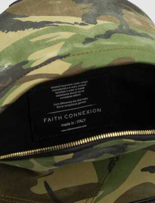 Faith Connexion Camo Chain Detail Backpack